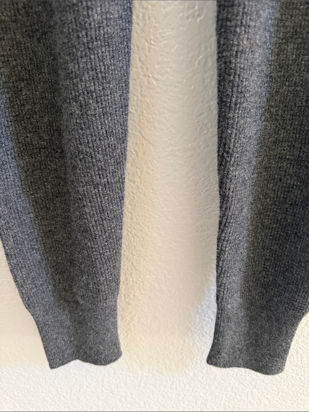 The Cashmere Project 100% Cashmere Waffle Knit Sweatpants Leggings Gray XS - Picture 4 of 8